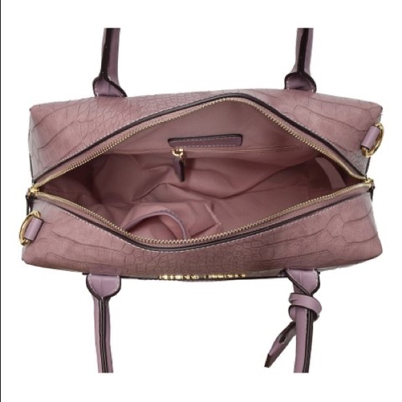 ADRIENNE VITTADINI | Croco Satchel Lilac - Picture 10 of 15